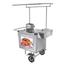 Ver imagem 1 de Carrinho de Salada de Frutas Inox com Toldo e Rodas Maciças Cefaz