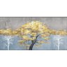 Quadro Decorativo Grande Para Sala Quarto Arvore Dourada:Branco - 4