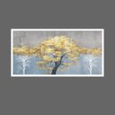 Ver imagem 1 de Quadro Decorativo Grande Para Sala Quarto Arvore Dourada:Branco