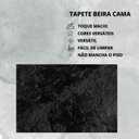 Ver imagem 3 de Tapete Macio Peludo 1,50m Redondo Óasis Preto Black