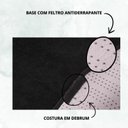 Ver imagem 5 de Tapete Macio Peludo 1,50m Redondo Óasis Preto Black