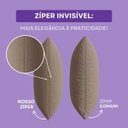 Ver imagem 3 de Capa de Almofada Suede Aveludada, 45x45cm - Dupla Face