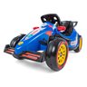 Carrinho de Passeio e Pedal Corrida Formula 1 F25 para Criança Brinquedo Infantil Andador Cor Azul - 4