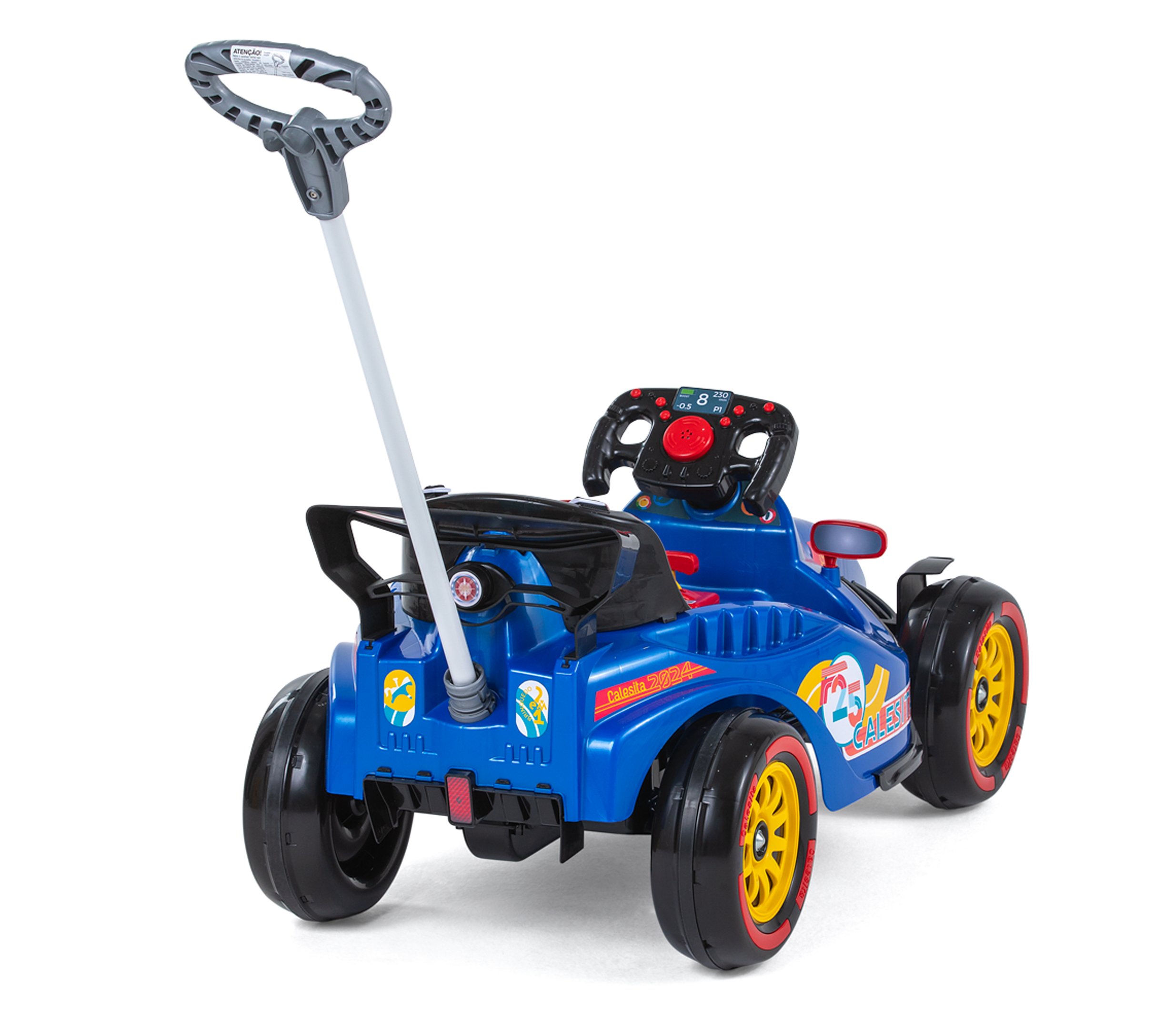 Carrinho de Passeio e Pedal Corrida Formula 1 F25 para Criança Brinquedo Infantil Andador Cor Azul - 5