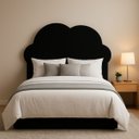 Ver imagem 1 de Cabeceira de Cama Box Estofada 120cm Viúva Decoração Nuvem Boucle