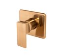 Ver imagem 1 de Acabamento para Registro Monocomando Base Padrão Deca 4493 Quadrado Alavanca Dourado Escovado Metal