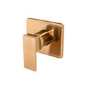 Ver imagem 1 de Acabamento para Registro Monocomando Base Padrão Deca 4493 Quadrado Alavanca Dourado Escovado Metal