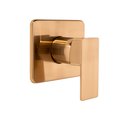 Ver imagem 2 de Acabamento para Registro Monocomando Base Padrão Deca 4493 Quadrado Alavanca Dourado Escovado Metal