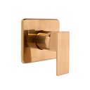 Ver imagem 2 de Acabamento para Registro Monocomando Base Padrão Deca 4493 Quadrado Alavanca Dourado Escovado Metal