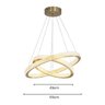 Lustre Pendente Skylight Saturno Dourado 3056 Led Bivolt Dourado - 4