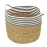 Cesto Patay Natural Cinza e Branco – 34cm Or Design - 1