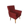 Poltrona Decorativa Bia Suede Marsala - 1