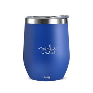 Copo Térmico Aduze Cuia Classic Minha Crush 300ml - Azul Bic