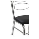 Ver imagem 2 de Cadeira Cromada com Reforço,tubo Grosso, Suporte 150 Kgs para Cozinha,sala de Jantar e Restaurante-a