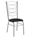 Ver imagem 1 de Cadeira Cromada com Reforço,tubo Grosso, Suporte 150 Kgs para Cozinha,sala de Jantar e Restaurante-a