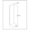 Ver imagem 3 de Lateral de Geladeira 50 X 220 X 1,5 Cm