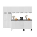 Ver imagem 3 de Cozinha Modulada em Aço 5 Peças 16 Portas 2 Gavetas Florença Itatiaia