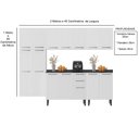 Ver imagem 4 de Cozinha Modulada em Aço 5 Peças 16 Portas 2 Gavetas Florença Itatiaia