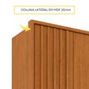 Ver imagem 5 de Guarda Roupa Casal 6 Portas Ripado 4 Gavetas 244cm Nova York com Espelho Yescasa Marrom/Cinamomo