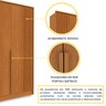 Guarda Roupa Casal 6 Portas Ripado 4 Gavetas 244cm Nova York com Espelho Espresso Móveis - 14