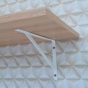 Ver imagem 3 de Kit 3 Prateleiras 60 X 25cm Carvalho com Mão Francesa