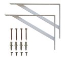 Ver imagem 4 de Kit 3 Prateleiras 60 X 25cm Carvalho com Mão Francesa