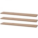 Ver imagem 2 de Kit 3 Prateleiras 60 X 25cm Carvalho com Mão Francesa