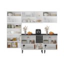 Ver imagem 5 de Cozinha Modulada em Aço 5 Peças 16 Portas (sendo 3 de Vidro) 2 Gavetas Florença Itatiaia