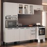 Cozinha Modulada Compacta em Aço 4 Peças 11 Portas 2 Gavetas Paneleiro Para Forno Florença Itatiaia  - 11