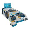 Jogo de Cama Infantil Lepper Batman Solteiro 2 Peças Microfibra Cinza - 1