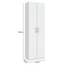 Ver imagem 3 de Armário Multiuso Cali 2 Portas 182cm X 57cm X 35cm