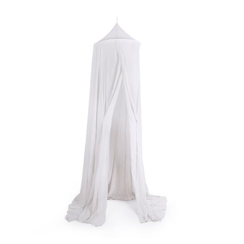 Dossel Branco com Anel de Metal para Teto