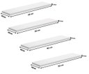 Ver imagem 2 de Kit 4 Prateleiras Reta 20/30/40/50 Nicho Mdf Suporte Decoração - Branco