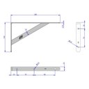Ver imagem 2 de Kit 2 Suporte Prateleira Mão Francesa Reforçada 20cm - Loth