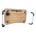 Ver imagem 6 de Mesinha Portátil P/ Notebook Dobrável de Cama com Porta Copo:madeira