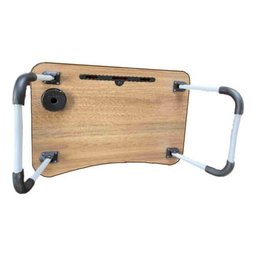 Mesinha Portátil P/ Notebook Dobrável de Cama com Porta Copo:madeira - 6