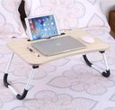 Ver imagem 1 de Mesinha Portátil P/ Notebook Dobrável de Cama com Porta Copo:madeira