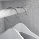 Ver imagem 4 de Guarda Roupa Solteiro Hilton 2 Portas Deslizantes Branco Brilho - Móveis Henn