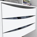 Ver imagem 5 de Guarda Roupa Solteiro Hilton 2 Portas Deslizantes Branco Brilho - Móveis Henn