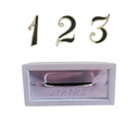 Ver imagem 1 de Caixa Correio Carta Embutir Muro Branca+3 Números Pl Colonial