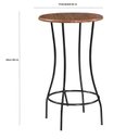 Ver imagem 4 de Bistrô Laís com 3 Banquetas Laís Preto/Castanho