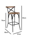 Ver imagem 3 de Bistrô Laís com 3 Banquetas Laís Preto/Castanho