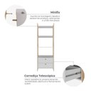 Ver mais imagens de Estante de Livros 63,6CMX183CM Livreiro Office com 3 Prateleiras com 2 Gavetas Essenza Marrom/Marron