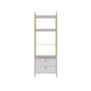 Ver imagem 6 de Estante de Livros 63,6CMX183CM Livreiro Office com 3 Prateleiras com 2 Gavetas Essenza Marrom/Marron