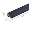 Barra de Acabamento L Reto Preto 2,5cmX270cm  - 5