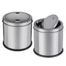 Lixeira em Inox Basculante 3 Litros Cesto de Lixo Luxo Pia Cozinha Banheiro Consultorio Tampa - 3