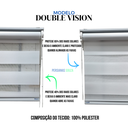 Ver imagem 7 de Persiana Rolo Double Vision C/ Régua Largura 1,75 X 2,20 Altura para Portas