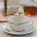 Ver imagem 3 de Xícara e Pires 250ml Chá Café Tramontina Lilla Porcelana