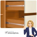 Ver imagem 7 de Guarda Roupa Casal 06 Portas Deville Marrom/Cinamomo/Off White