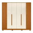 Ver imagem 2 de Guarda Roupa Casal 06 Portas Deville Marrom/Cinamomo/Off White